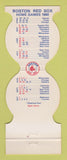 Matchbook Cover - Boston Red Sox Baseball CT Plumbing Supply Stamford 1980