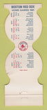 Matchbook Cover - Boston Red Sox Baseball McDonald's Raymond NH 1981