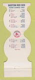Matchbook Cover - Boston Red Sox Baseball 1983