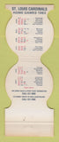 Matchbook Cover - St Louis Cardinals Baseball IMC Match Club 1983