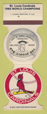 Matchbook Cover - St Louis Cardinals Baseball Dugout Bar MO 1983 WEAR