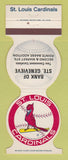 Matchbook Cover - St Louis Cardinals Baseball Ste Genevieve MO Bank 1982