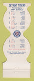 Matchbook Cover - Detroit Tigers Baseball Holland Credit Union MI 1984 WEAR
