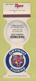 Matchbook Cover - Detroit Tigers Baseball Hastings Savings MI Lake Odessa 1983