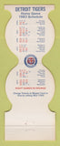 Matchbook Cover - Detroit Tigers Baseball Hastings Savings MI Lake Odessa 1983