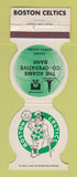 Matchbook Cover - Boston Celtics Basketball Adams COOP Bank MA 1983