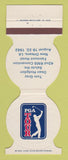 Matchbook Cover - PGA Tour Golf RMS New Orleans LA 1982