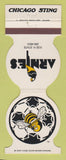 Matchbook Cover - Chicago Sting Soccer IL Arnie's 1982