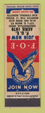 Matchbook Cover - Eagles Club Crooksville OH
