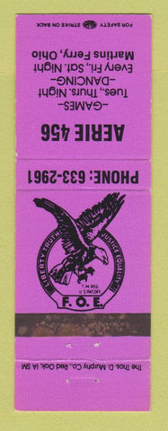 Matchbook Cover - Eagles Club Martins Ferry OH WEAR