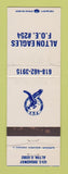 Matchbook Cover - Eagles Club Alton IL WEAR