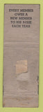 Matchbook Cover - Eagles Club East Palestine OH WORN