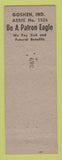Matchbook Cover - Eagles Club Goshen IN