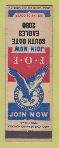 Matchbook Cover - Eagles Club South Gate CA?