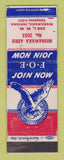Matchbook Cover - Eagles Club Mishawaka IN WEAR