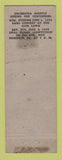Matchbook Cover - Eagles Club New Brighton PA WEAR