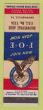Matchbook Cover - Eagles Club Brownsville PA