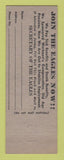 Matchbook Cover - Eagles Club Evansville