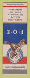 Matchbook Cover - Eagles Club Eugene OR