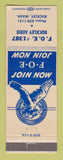 Matchbook Cover - Eagles Club Buckley WA