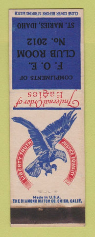 Matchbook Cover - Eagles Club St Maries ID WEAR