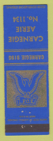 Matchbook Cover - Eagles Club Carnegie