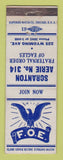 Matchbook Cover - Eagles Club Scranton PA