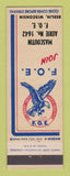 Matchbook Cover - Eagles Club Mascoutin Berlin WI