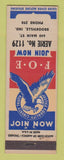 Matchbook Cover - Eagles Club Brookville IN