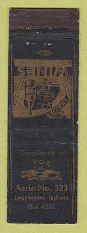 Matchbook Cover - Eagles Club Logansport IN WEAR