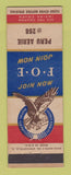 Matchbook Cover - Eagles Club Peru IN?
