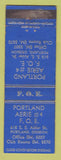 Matchbook Cover - Eagles Club Portland OR WEAR