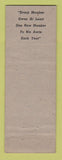 Matchbook Cover - Eagles Club Everett WA WEAR