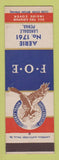 Matchbook Cover - Eagles Club Lansdale PA SAMPLE
