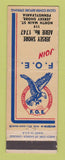 Matchbook Cover - Eagles Club Jersey Shore PA WEAR