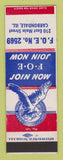 Matchbook Cover - Eagles Club Carbondale IL