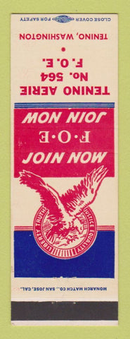 Matchbook Cover - Eagles Club Tenino WA