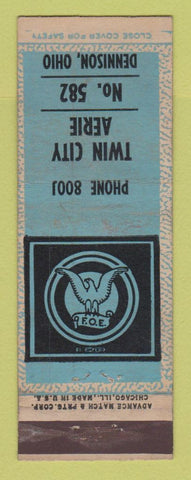 Matchbook Cover - Eagles Club Dennison OH