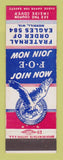 Matchbook Cover - Eagles Club Merrill WI