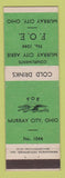 Matchbook Cover - Eagles Club Murray City OH