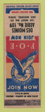 Matchbook Cover - Eagles Club Des Moines IA WEAR