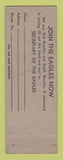 Matchbook Cover - Eagles Club Des Moines IA WEAR
