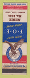 Matchbook Cover - Eagles Club Murray City OH