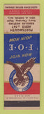Matchbook Cover - Eagles Club Portsmouth VA
