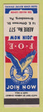 Matchbook Cover - Eagles Club Greensburg PA