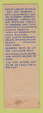 Matchbook Cover - Eagles Club Bakersfield CA