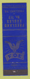 Matchbook Cover - Eagles Club Freeland PA BLUE