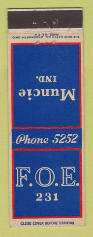 Matchbook Cover - Eagles Club Muncie IN WEAR