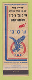 Matchbook Cover - Eagles Club Girard OH