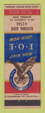 Matchbook Cover - Eagles Club Ravenna OH